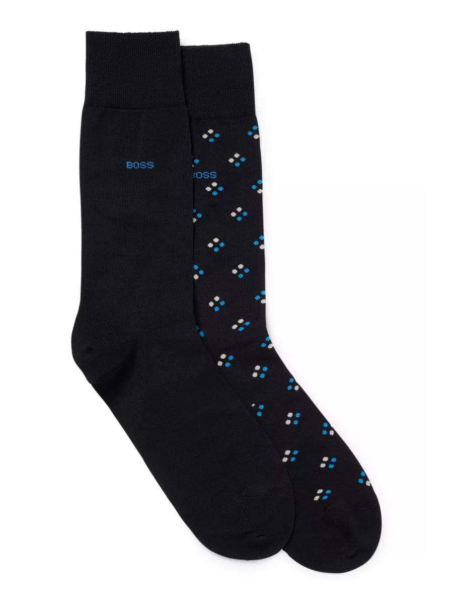 Boss Regular Socks - 2P RS MINIPATTERN MC